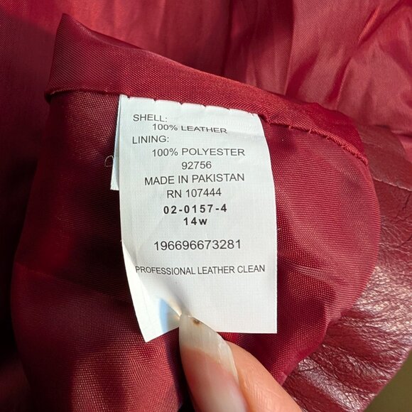 Jessica London Outerwear Leather 14W - Picture 7 of 11